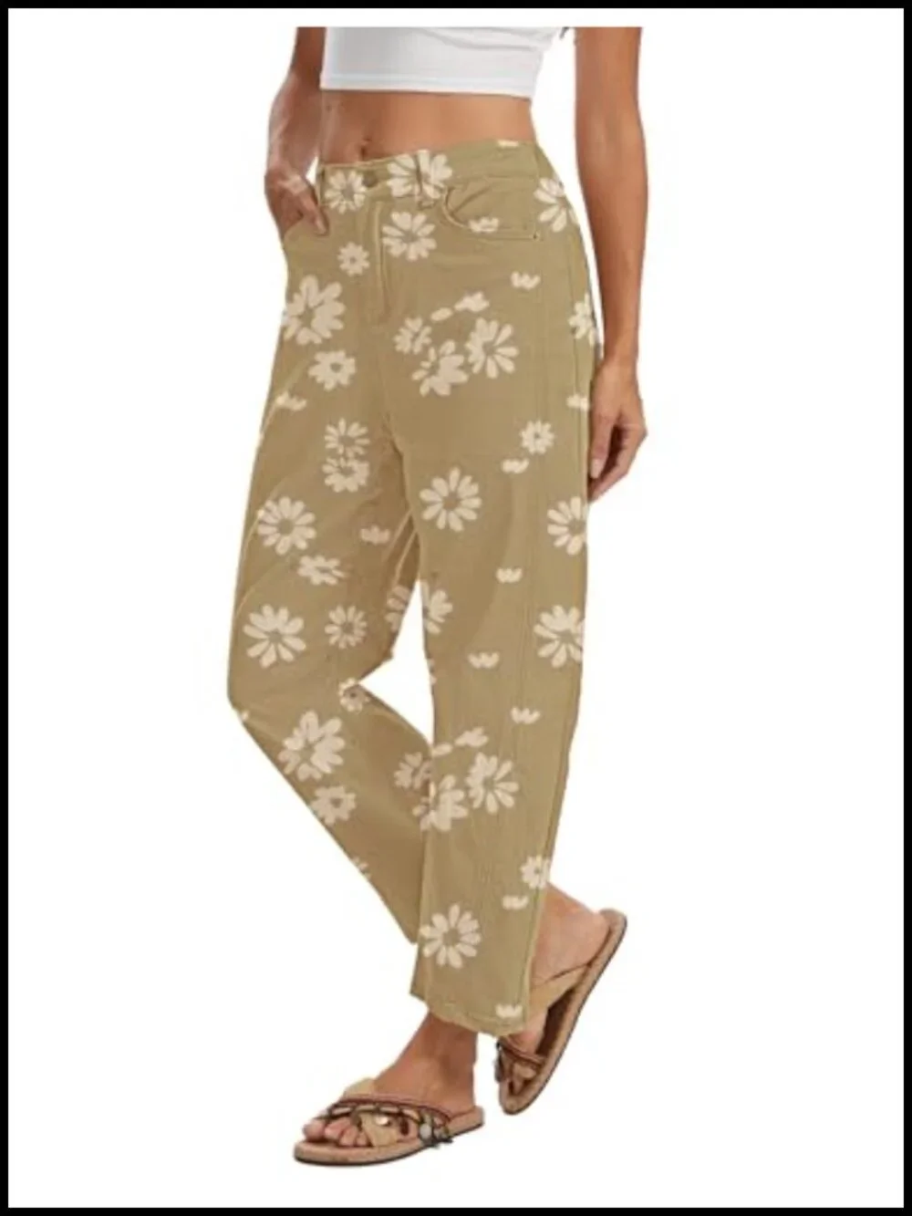 Mid Rise Barrel Jeans Wide Leg Pull On Stretchy Boyfriend Denim Pants